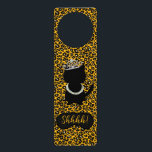 Cat Shh Sleeping Princess Tiara Party Door Hanger<br><div class="desc">Darling, this fun door hanger is perfect when you are looking for a little privacy. Personalise it to make it your own. Makes for fabulous wedding favours for your hotel guests or maybe thank you gifts at your tiffany theme baby shower. So many options and so much fun because everyone...</div>