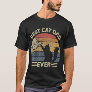 Cat-Shirt Best Cat Dad Ever Funny Mens T-Shirt