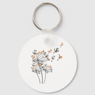 Cat Shirt Cat Shirts For Women Girls Cute Dandelio Key Ring