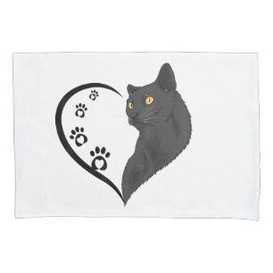 Cat Shirt Cat Shirts For Women Girls Kids Cute Hea Pillowcase