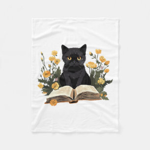 Cat Shirts For Women Book Lover Shirt Cute Cat And Fleece Blanket