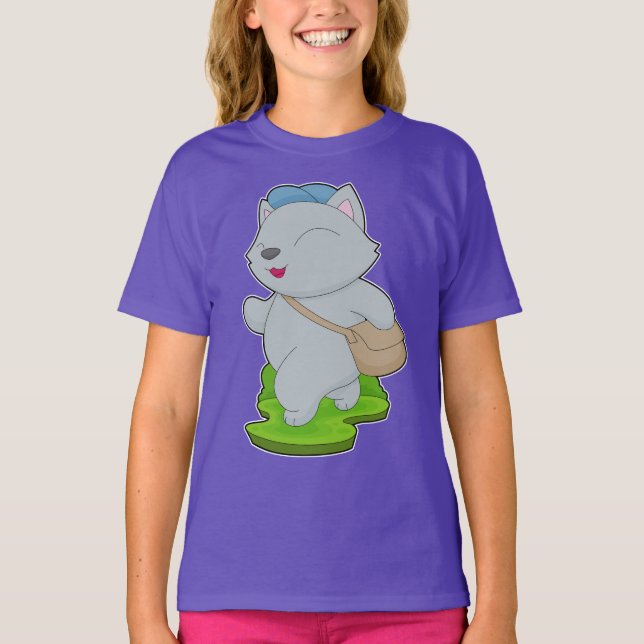 Cat Shoulder bag T-Shirt (Front)
