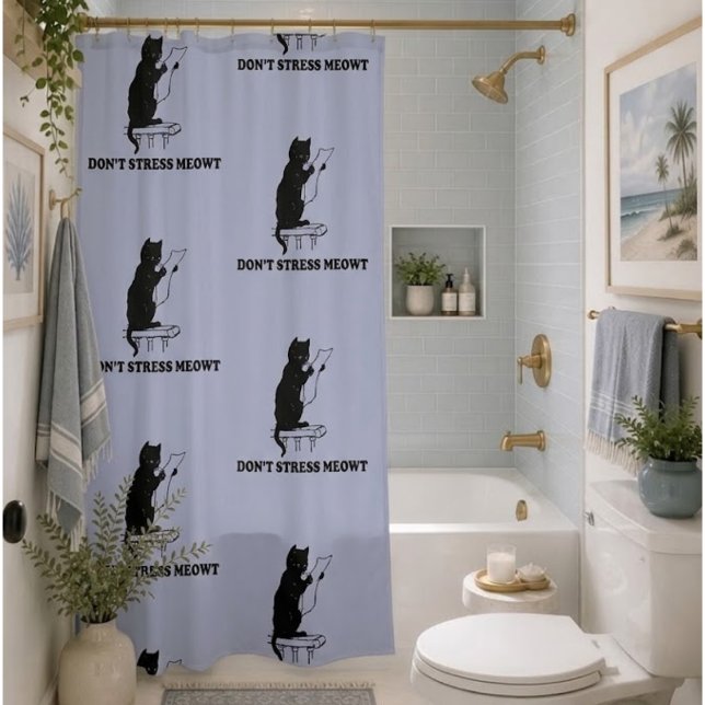  Cat Shower Curtain (Creator Uploaded)