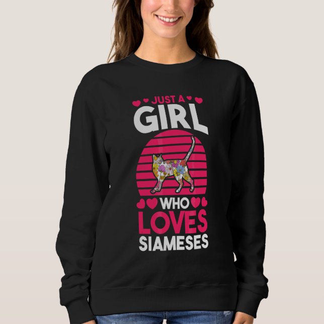 Cat Siamese 1 Sweatshirt (Front)
