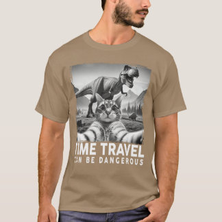 Cat Sie Dinosaur Funny for Cat Dad Mom boy T-Shirt