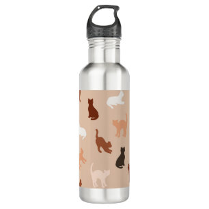 Cat silhouette 710 ml water bottle