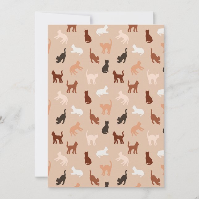 Cat silhouette announcement (Front)