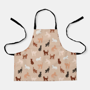 Cat silhouette apron