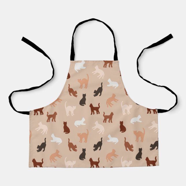 Cat silhouette apron (Front)