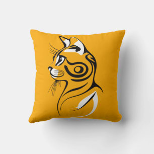 Cat silhouette cushion