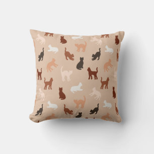 Cat silhouette cushion