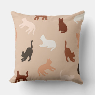 Cat silhouette cushion