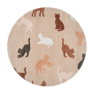 Cat silhouette cutting board