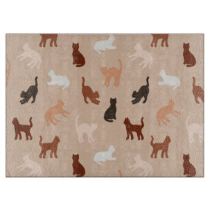 Cat silhouette cutting board