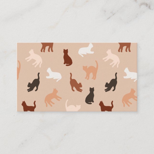 Cat silhouette enclosure card (Front)