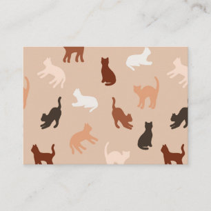 Cat silhouette enclosure card