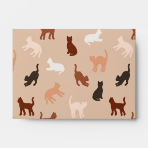Cat silhouette envelope