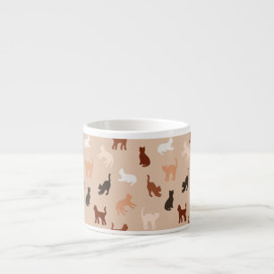 Cat silhouette espresso cup