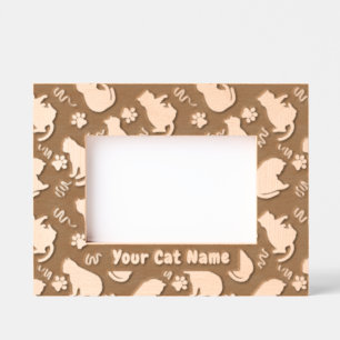 Cat Silhouette  Etched Frames