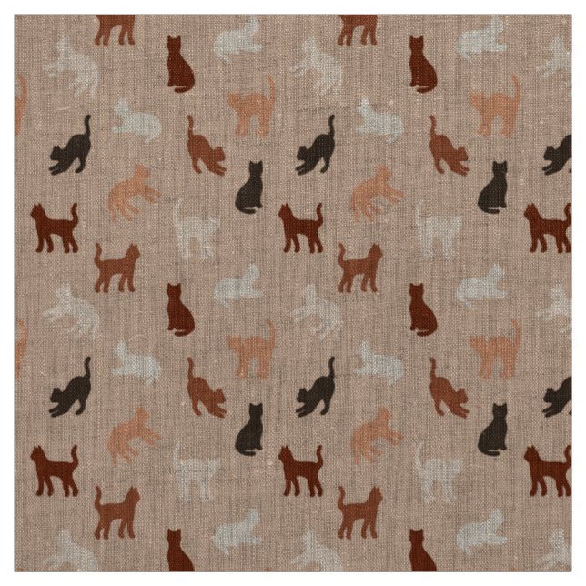Cat silhouette fabric (Swatch)