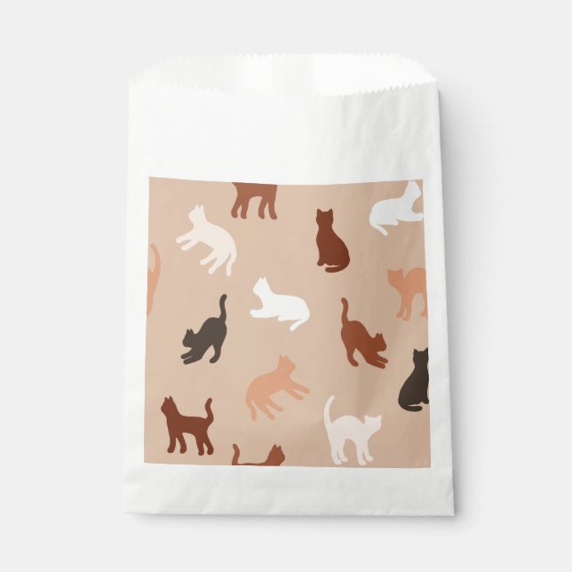 Cat silhouette favour bags (Front)