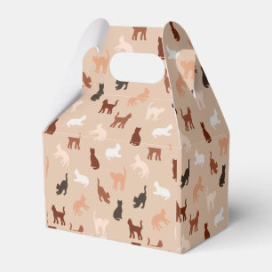 Cat silhouette favour box