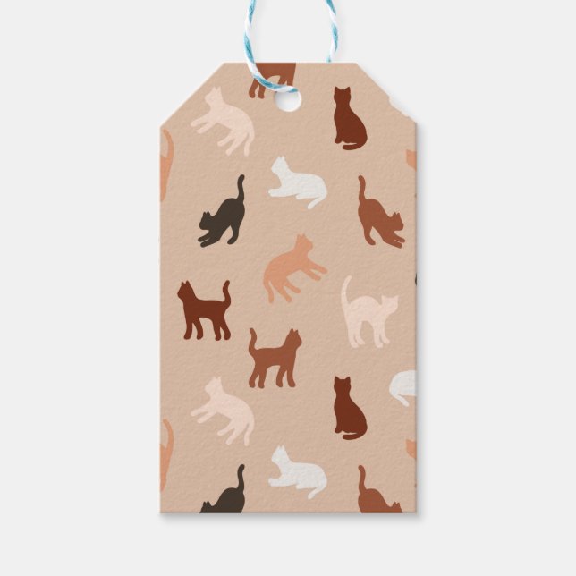 Cat silhouette gift tags (Front)