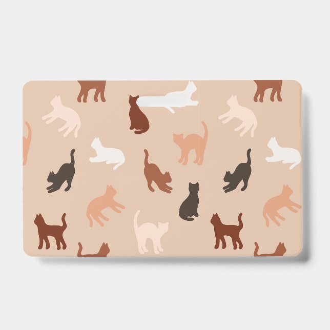 Cat silhouette ID badge (Front)