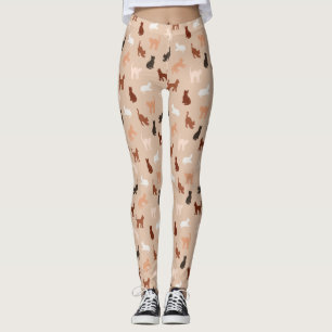 Cat silhouette leggings
