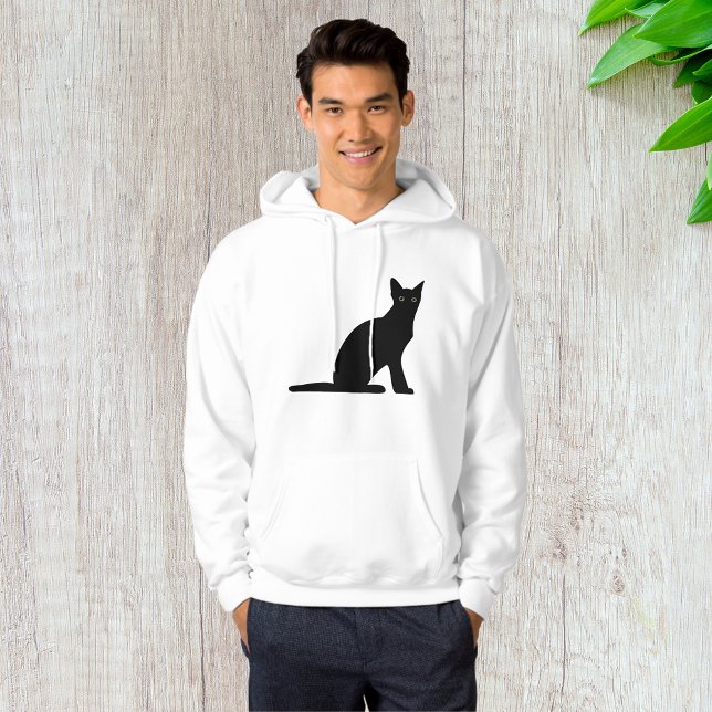 Cat Silhouette Mens Hoodie (Creator Uploaded)