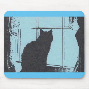 Cat Silhouette Mouse Mat