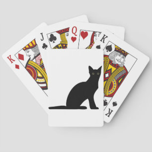 Cat Silhouette Playing Cards