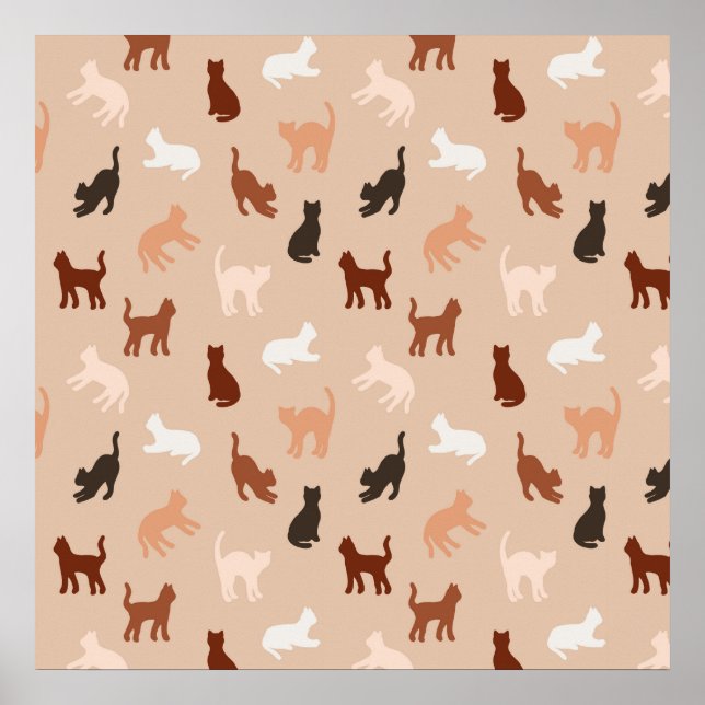 Cat silhouette poster (Front)