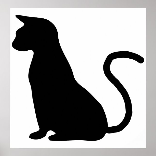 Cat Silhouette Poster (Front)
