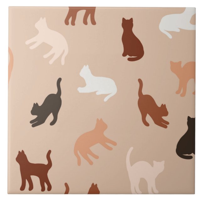 Cat silhouette tile (Front)