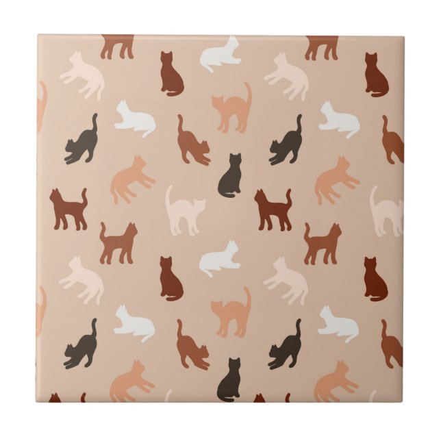 Cat silhouette tile (Front)