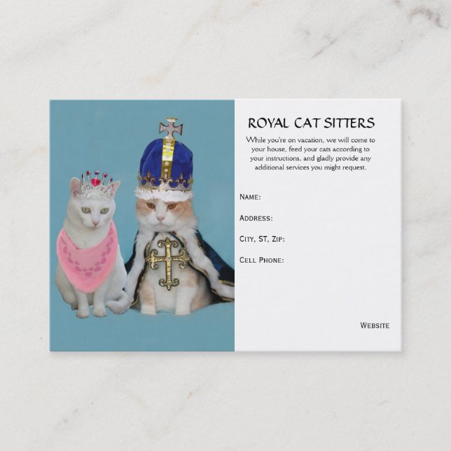 Cat Sitter Business Card (Front)