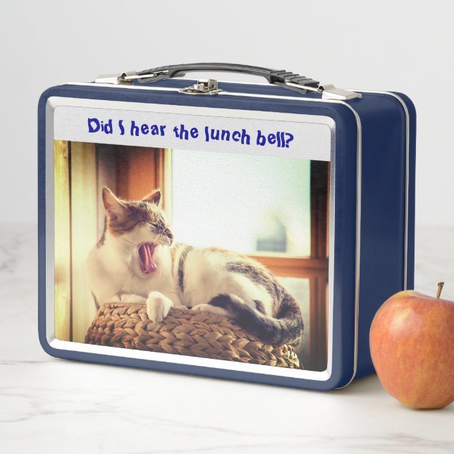 Cat Sitter Humour  Metal Lunch Box (In Situ)