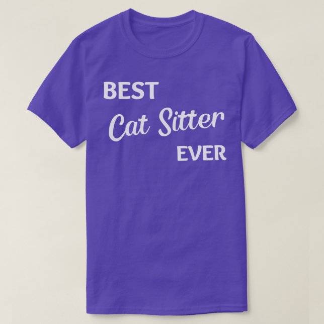 Cat Sitter Pet Sitting 2 T-Shirt (Design Front)