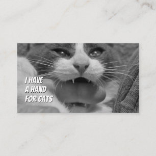 Cat sitters funny cat care pet care service business card