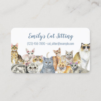 Cat Sitting Business Card