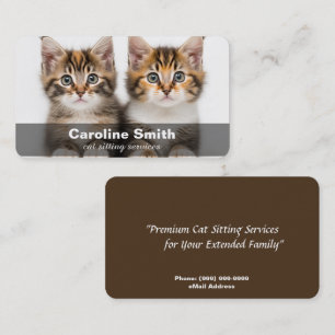Cat Sitting / Cat Care Business Card