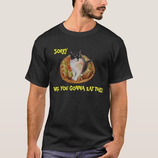 Cat Sitting On Taco Pizza T-Shirt