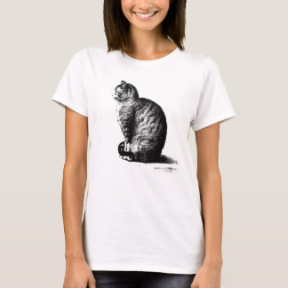 Cat sitting, to the left - artwork by Jean Bernard T-Shirt