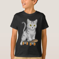 Cat Skater Skateboard Sports