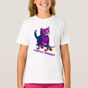 Cat Skater Skateboard T-Shirt
