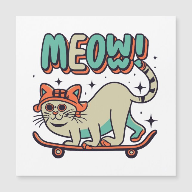 Cat Skating Meow (Front)