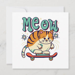 Cat Skating Meow
