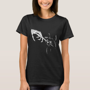 Cat Skeleton Hand Boop Halloween Cats Lover Pet Ow T-Shirt