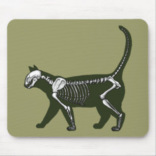 Cat Skeleton Mouse Mat